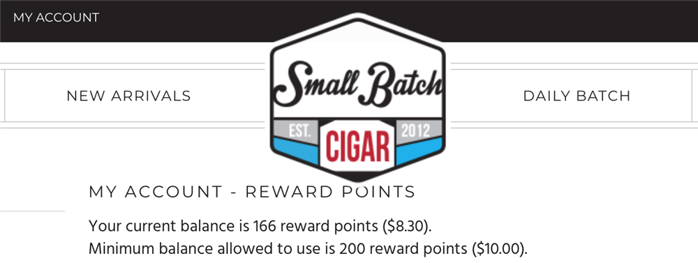 Earn Cash Back at SmallBatchCigar.com